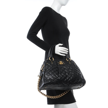 Marc Jacobs Quilted Calfskin Alyona Black 2 of 8