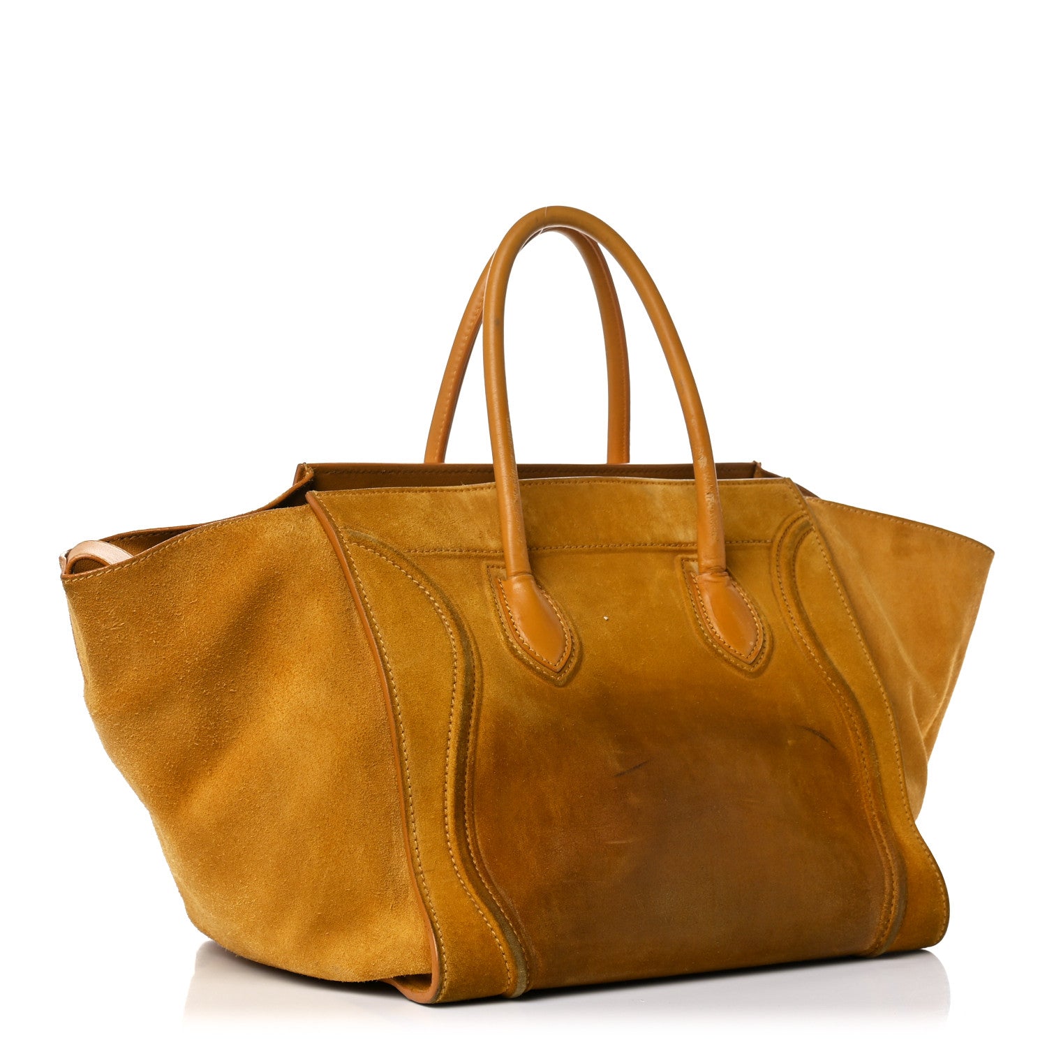 Celine Suede Medium Phantom Luggage Amber 3 of 29