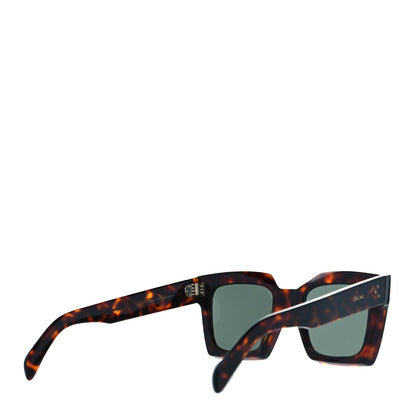 Celine Acetate Square Sunglasses CL40130I Tortoise 3 of 7