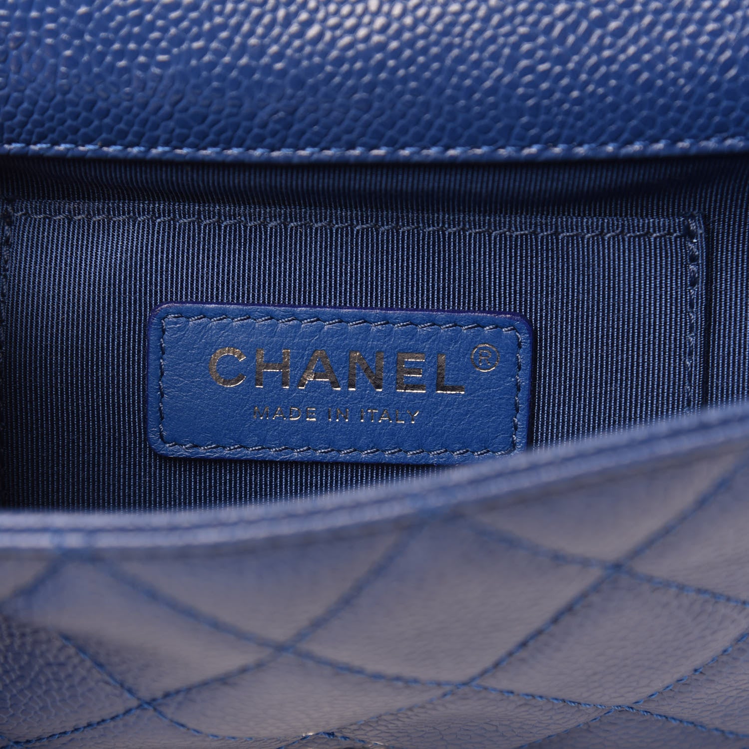 Chanel Caviar Quilted Incognito Mini Square Flap Dark Blue 6 of 11