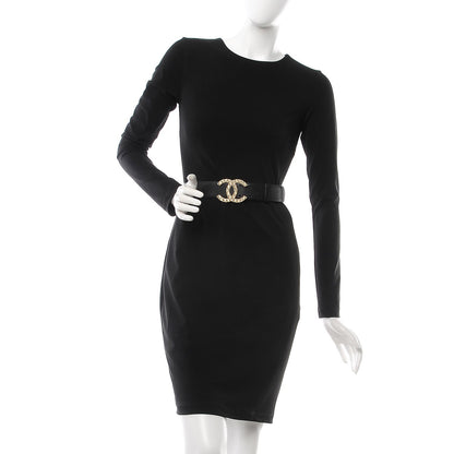 Chanel Calfskin CC Belt 95 38 Black 2 of 7