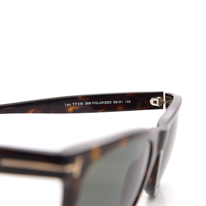 Tom Ford Polarized Leo Square Sunglasses TF336 Havana 5 of 8