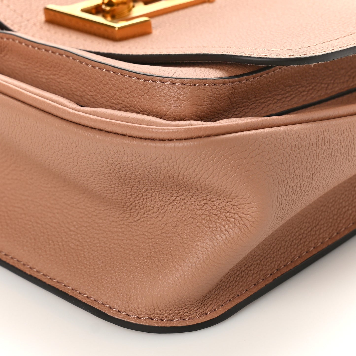 Grained Calfskin Lockme Chain Bag PM Rose Silk