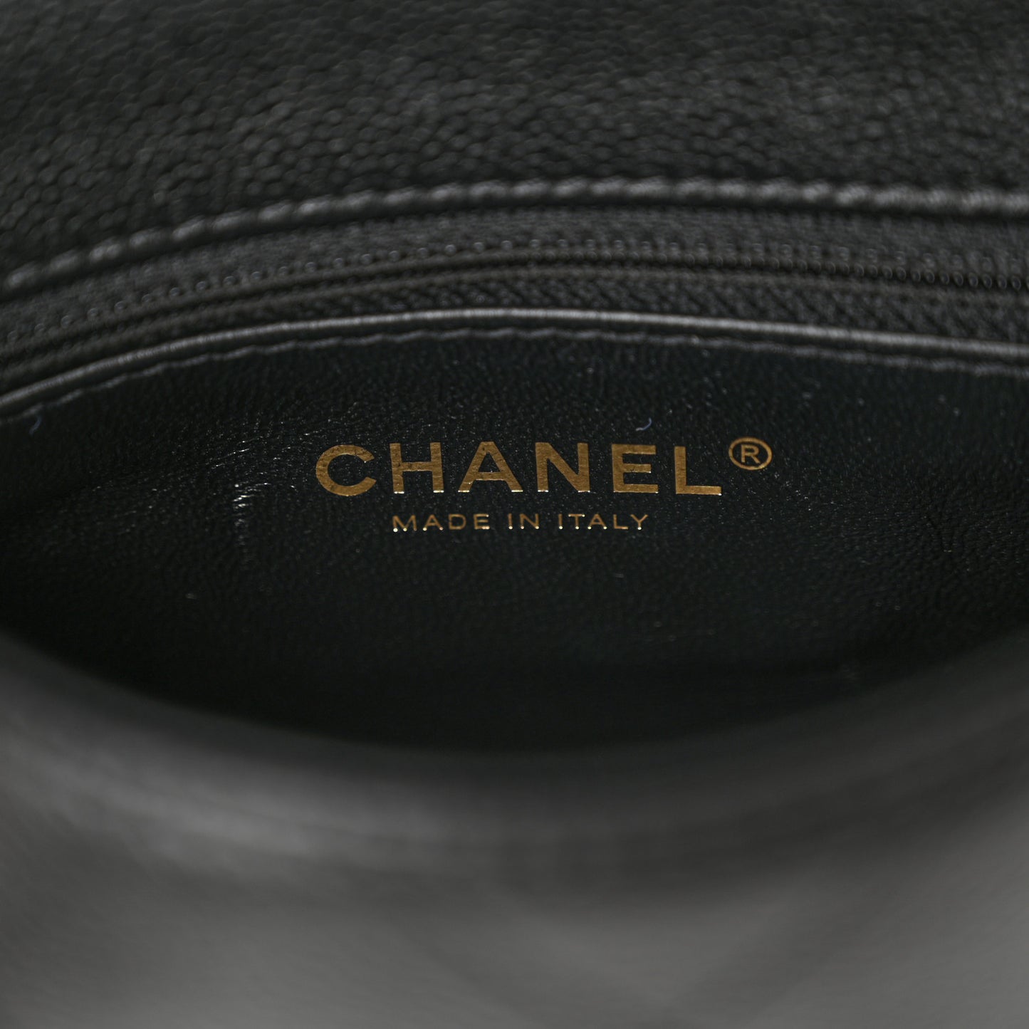 Caviar Quilted Mini Sweetheart Flap Black