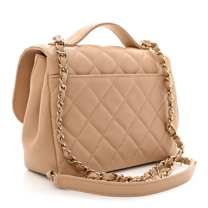 Chanel Caviar Quilted Medium Business Affinity Flap Beige 3 of 12