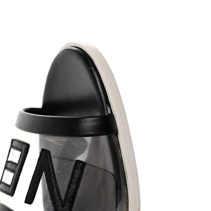 Chanel PVC Lambskin Logo Mules 37 Black 12 of 18