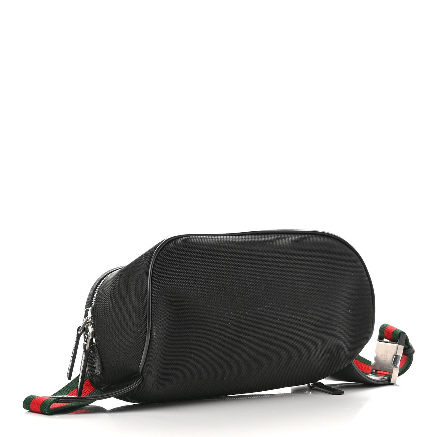 Techno Canvas Web Large Belt Bag Black