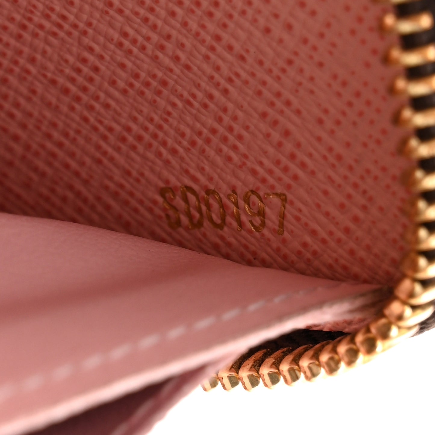 Monogram Clemence Wallet Rose Ballerine