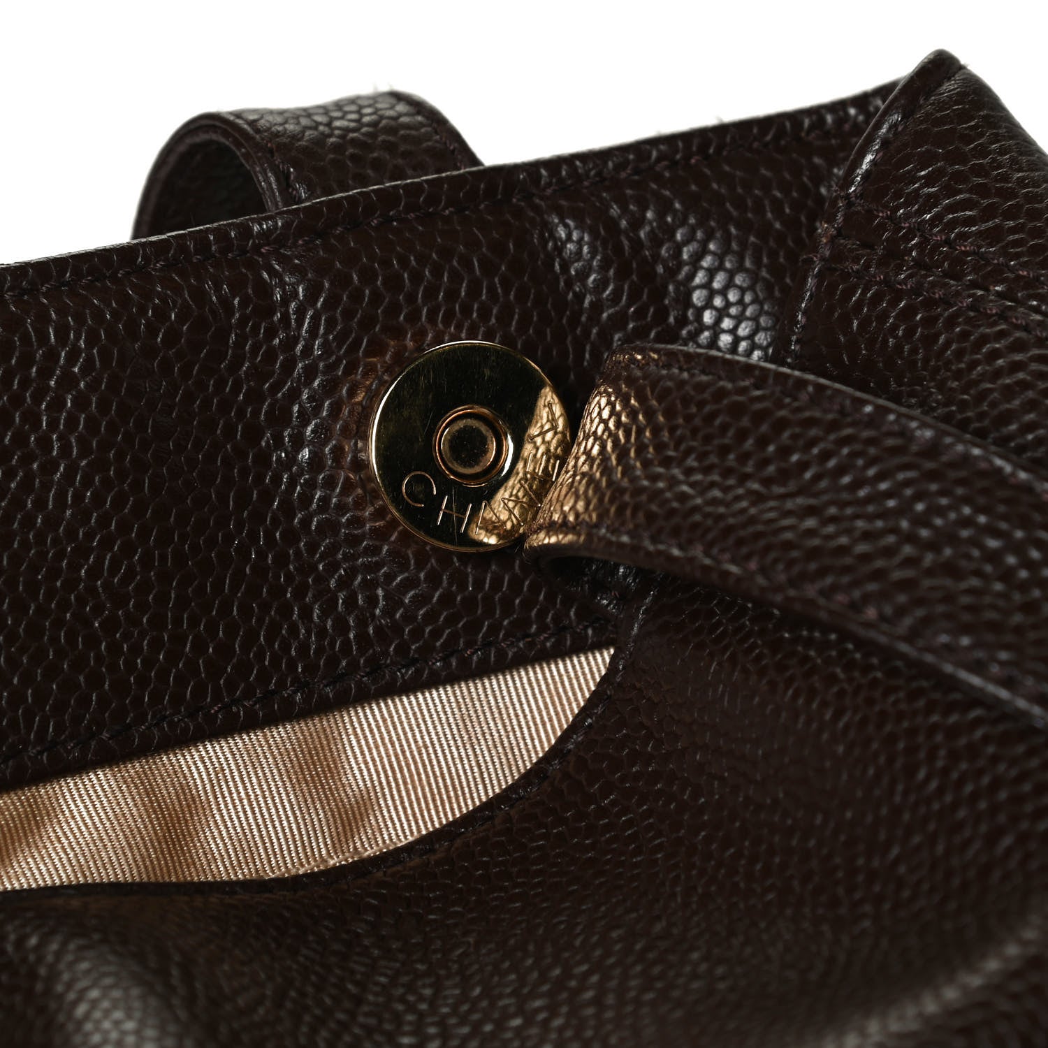 Chanel Caviar CC Tote Brown 10 of 10