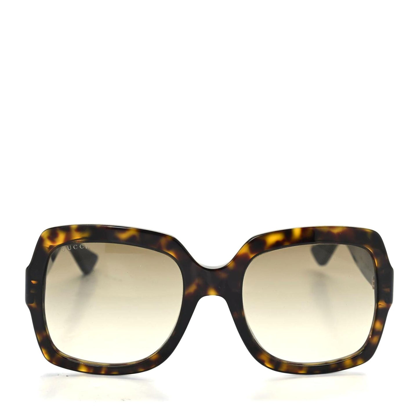 Oversize Square Web GG 0036S Sunglasses Tortoise