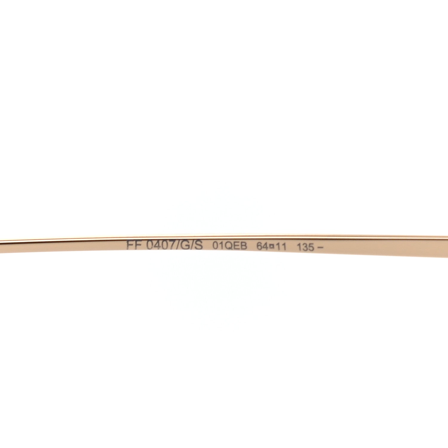 Fendi Metal Fendi Forever Aviator Sunglasses FF0407/G/S Gold 6 of 6