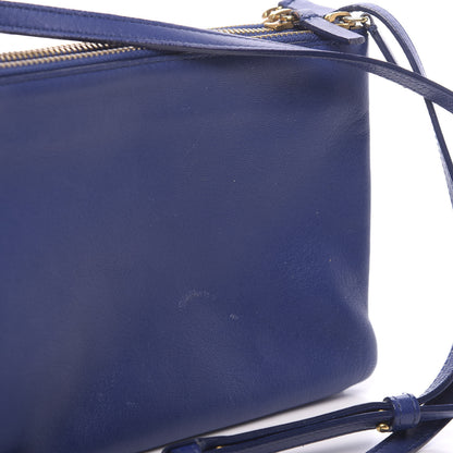 Celine Lambskin Small Trio Crossbody Bag Indigo 16 of 17