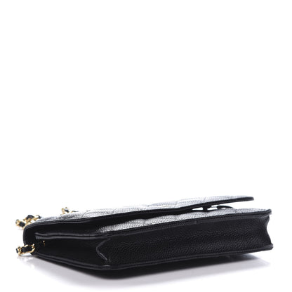 Chanel Caviar Quilted Wallet On Chain WOC Black 4 of 11