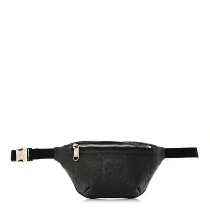 Gucci Piuma Calfskin Jumbo GG Embossed Small Belt Bag Black 1 of 11