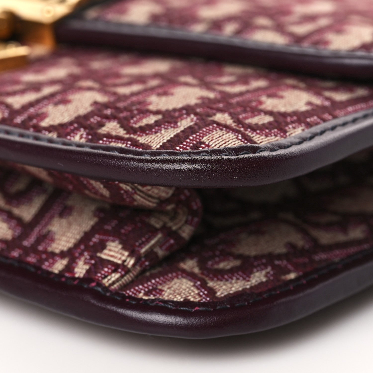 Christian Dior Oblique DiorAddict Flap Bag Burgundy 9 of 9