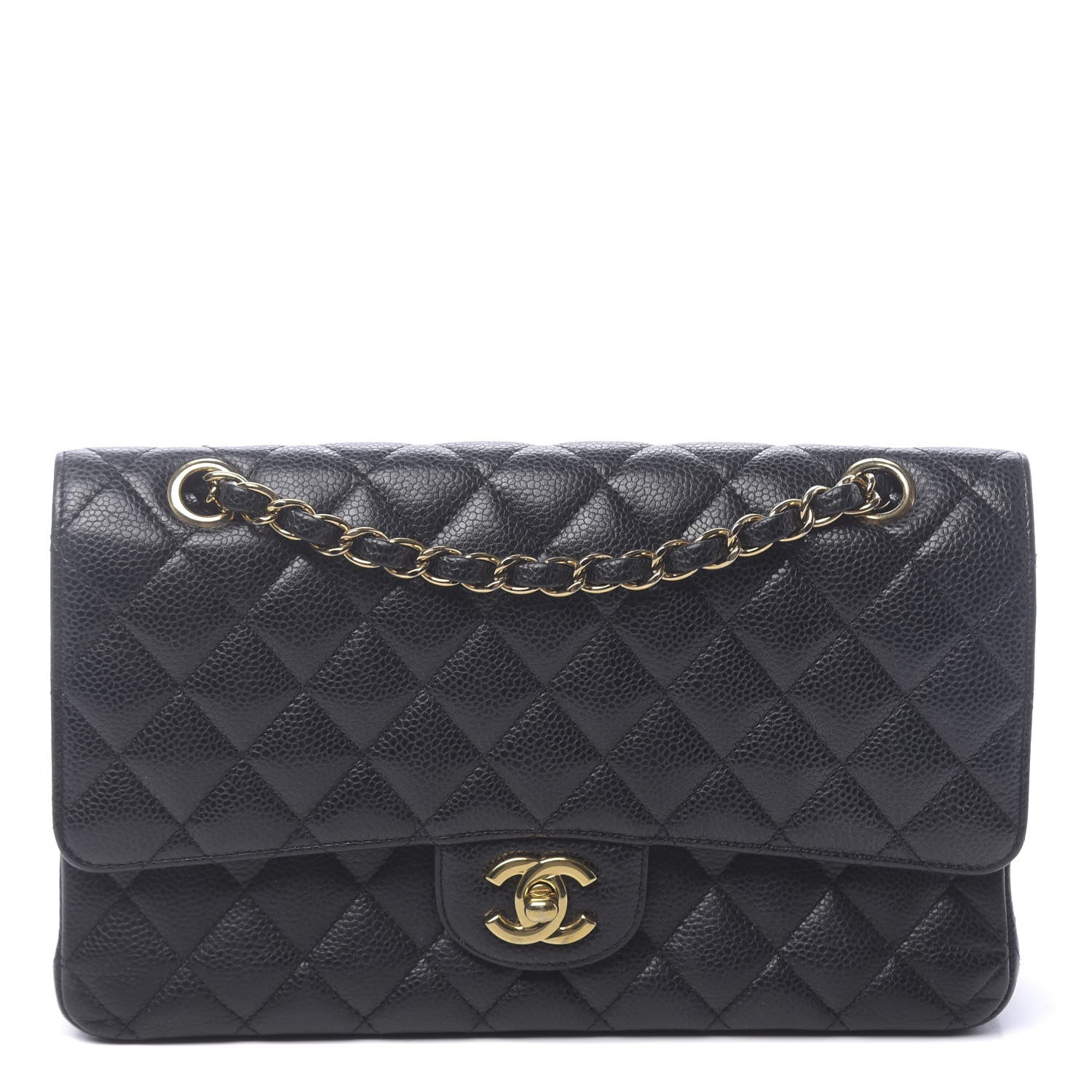 Chanel Caviar Quilted Medium Double Flap Black 1 of 13