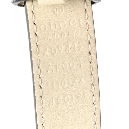 Gucci Calfskin Double G 20mm Belt 110 44 Mystic White 3 of 5