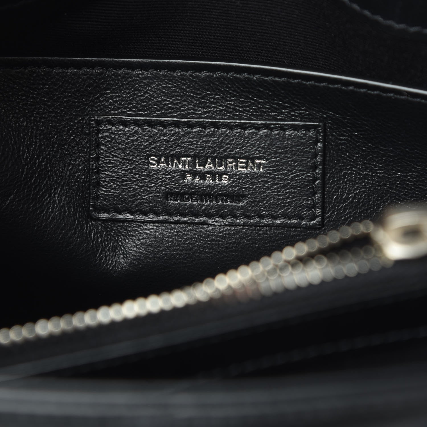 Saint Laurent Calfskin Y Quilted Monogram Small Loulou Chain Satchel Black 7 of 12