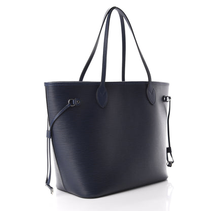Louis Vuitton Epi Neverfull MM Indigo 3 of 10