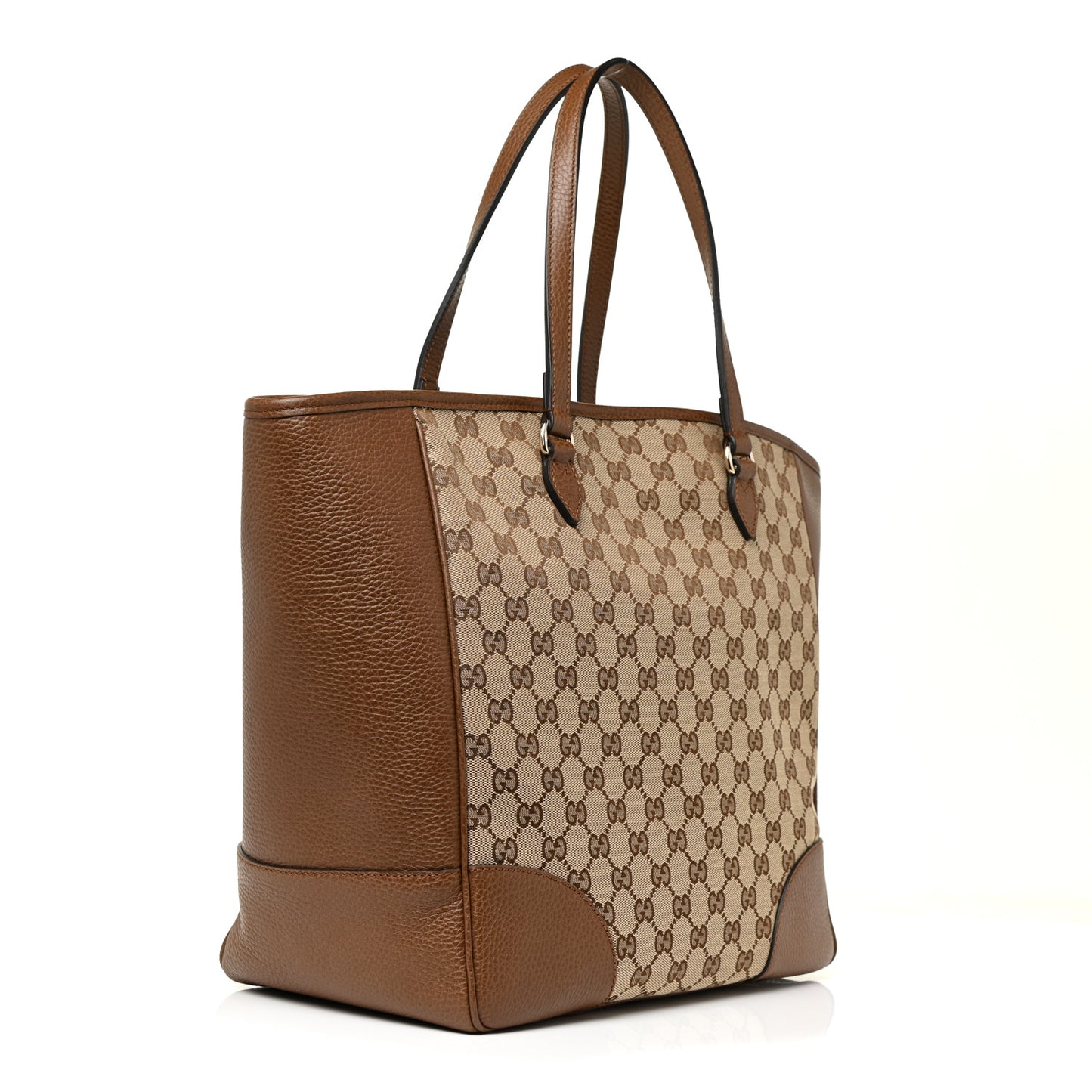 Monogram Medium Bree Zippered Tote Beige Tabacco