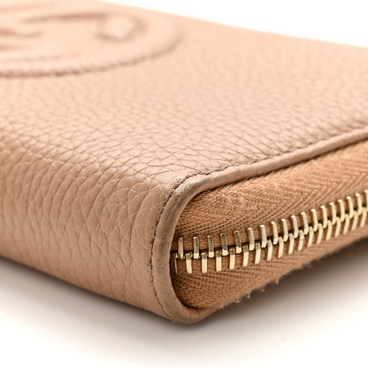 Gucci Pebbled Calfskin Soho Zip Around Wallet Camelia 7 of 11