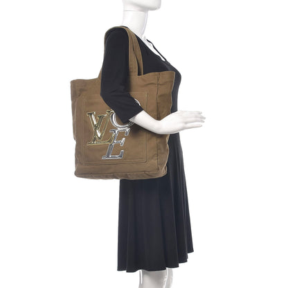 Louis Vuitton Canvas Miroir Thats Love LVOE Tote Kaki 2 of 11