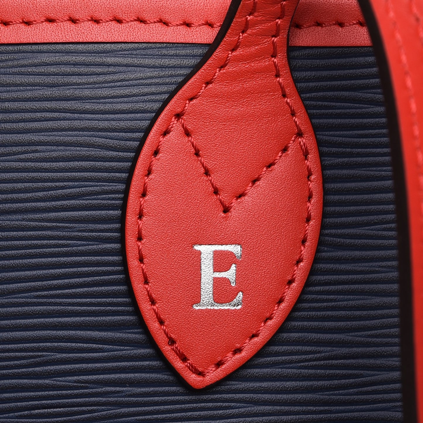 Epi Neverfull MM Indigo Coquelicot