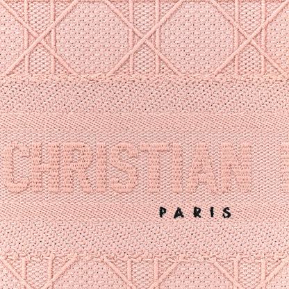 Christian Dior Canvas Embroidered Medium Lady D-Lite Bois De Rose 7 of 10