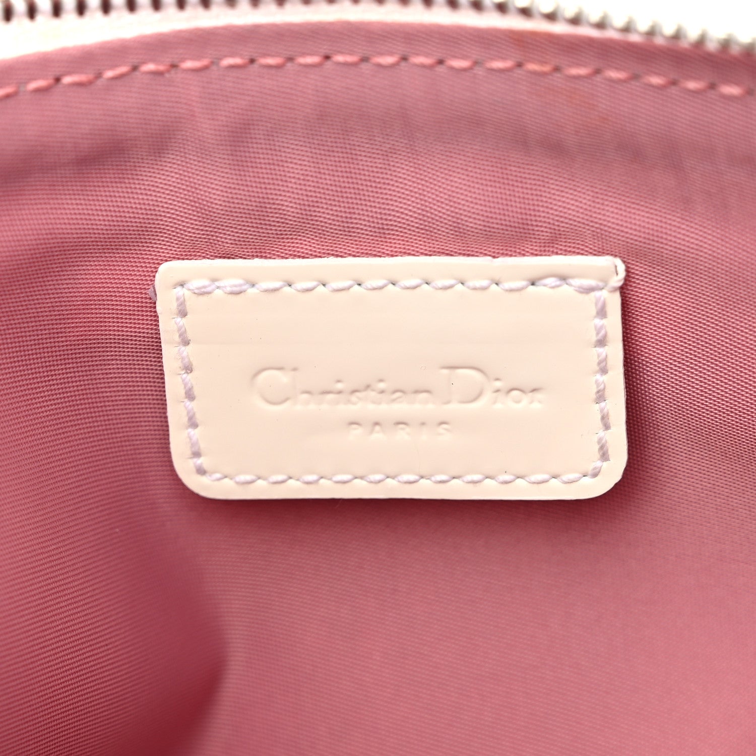 Christian Dior Monogram Mini Saddle Pochette Pink 6 of 11
