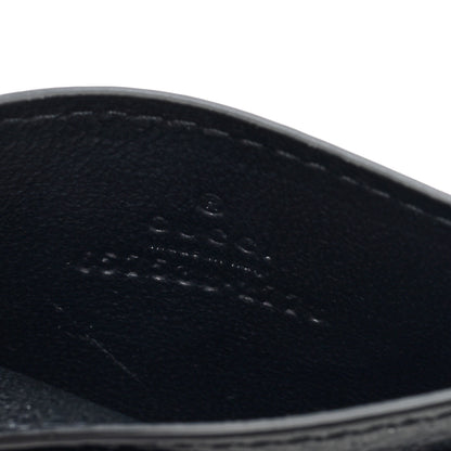 Gucci Calfskin Boar Effect GG Marmont Card Holder Black 6 of 6