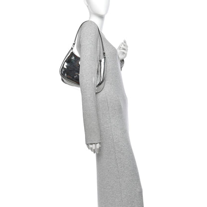Prada Spazzolato Cleo Shoulder Bag Argento 2 of 9
