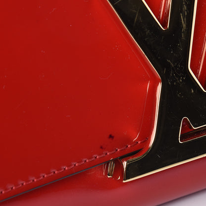 Louis Vuitton Patent Louise Clutch Cherry 7 of 9
