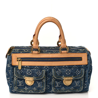 Louis Vuitton Monogram Denim Neo Speedy Blue 1 of 9