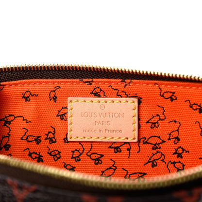 Louis Vuitton Catogram Elizabeth Pouch Orange Marron 6 of 7