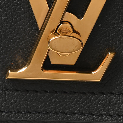 Louis Vuitton Grained Calfskin Lockme Chain Bag PM Black 7 of 10