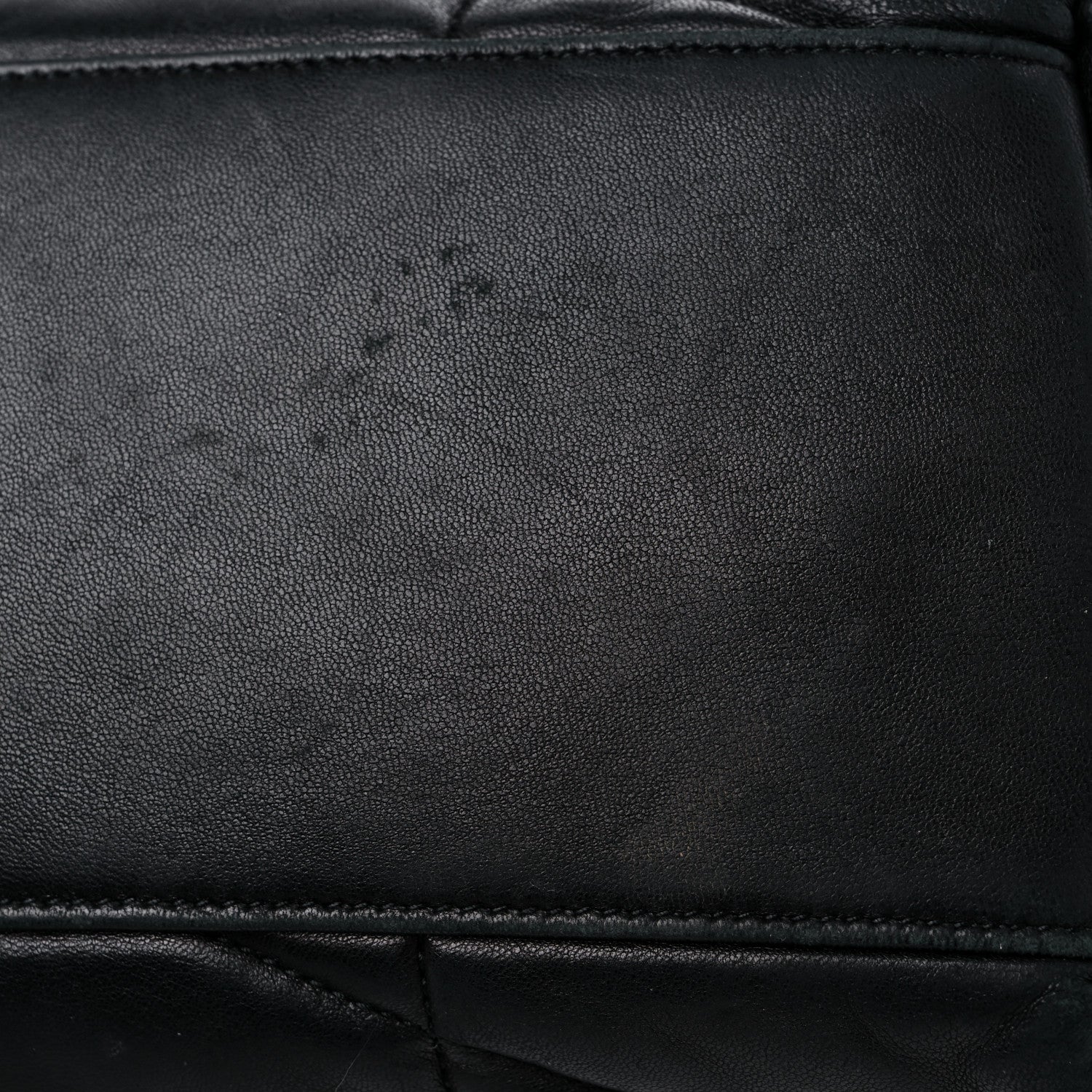 Saint Laurent Lambskin Quilted Medium Loulou Puffer Monogram Chain Satchel Black 16 of 19