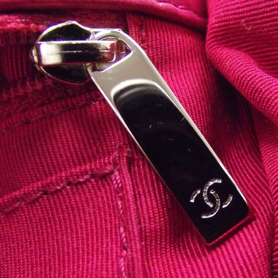 Lambskin Valentine Charms Medium Flap Raspberry Red 10P