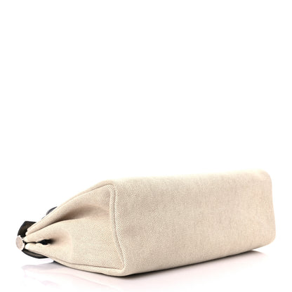 Hermes Toile Vache Calfskin Herbag PM 30 Navy Bleu Natural 5 of 26