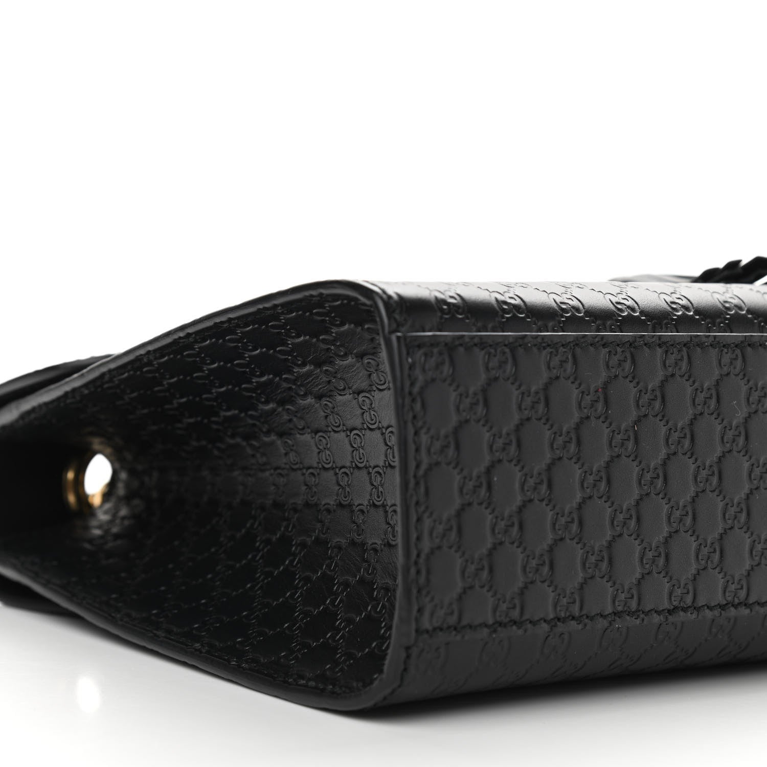 Gucci Microguccissima Medium Emily Chain Shoulder Bag Black 8 of 10