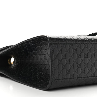 Gucci Microguccissima Medium Emily Chain Shoulder Bag Black 8 of 10