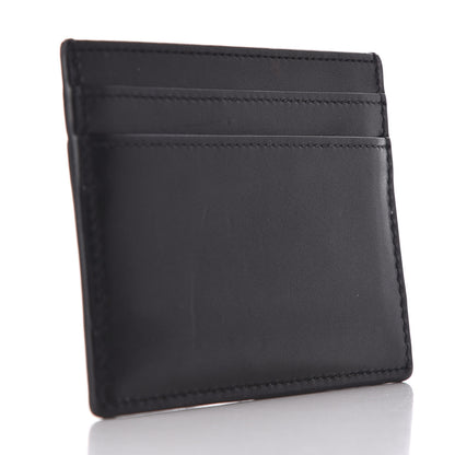 Saint Laurent Calfskin Monogram Credit Card Case Black 3 of 8