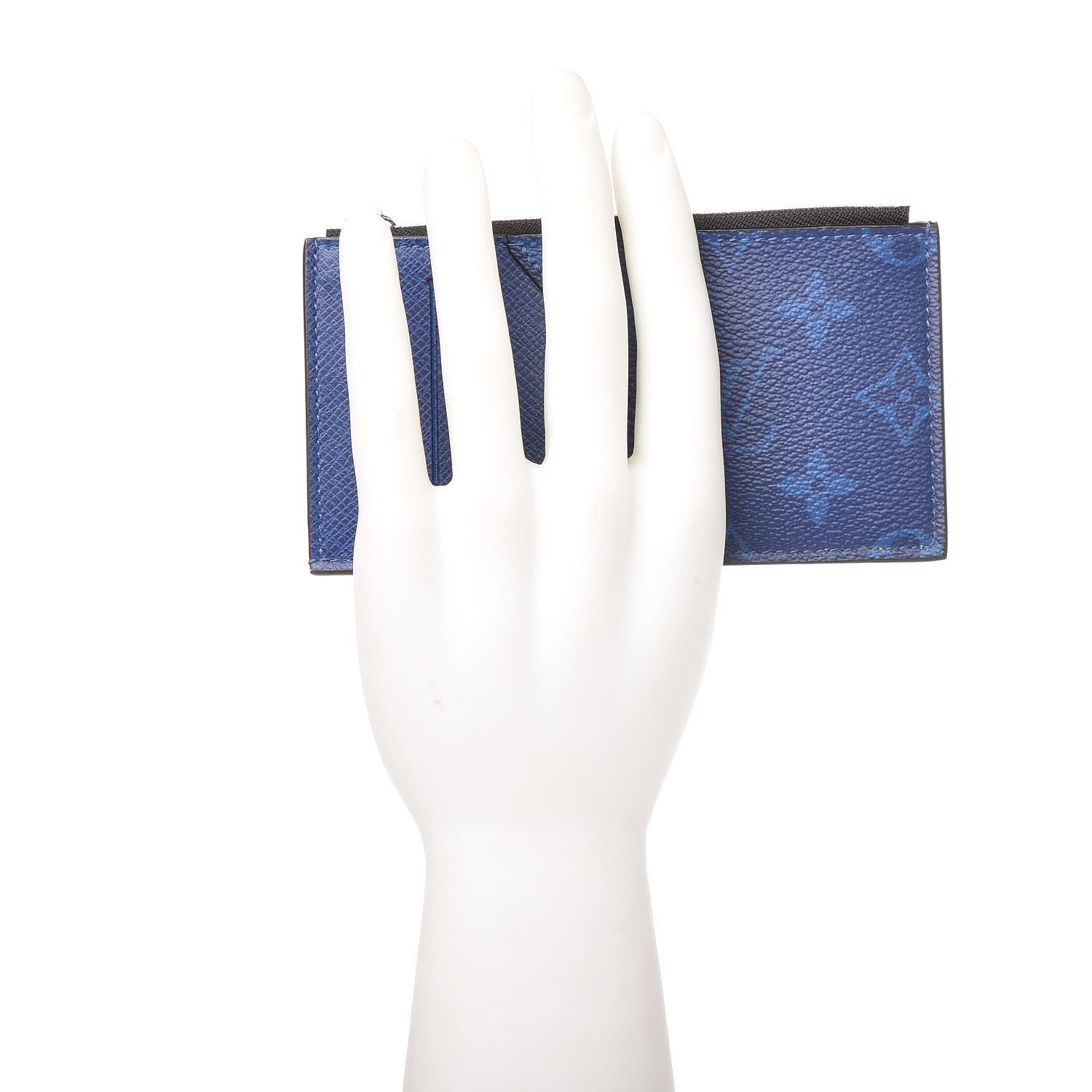 Louis Vuitton Monogram Taiga Coin Card Holder Cobalt 2 of 6