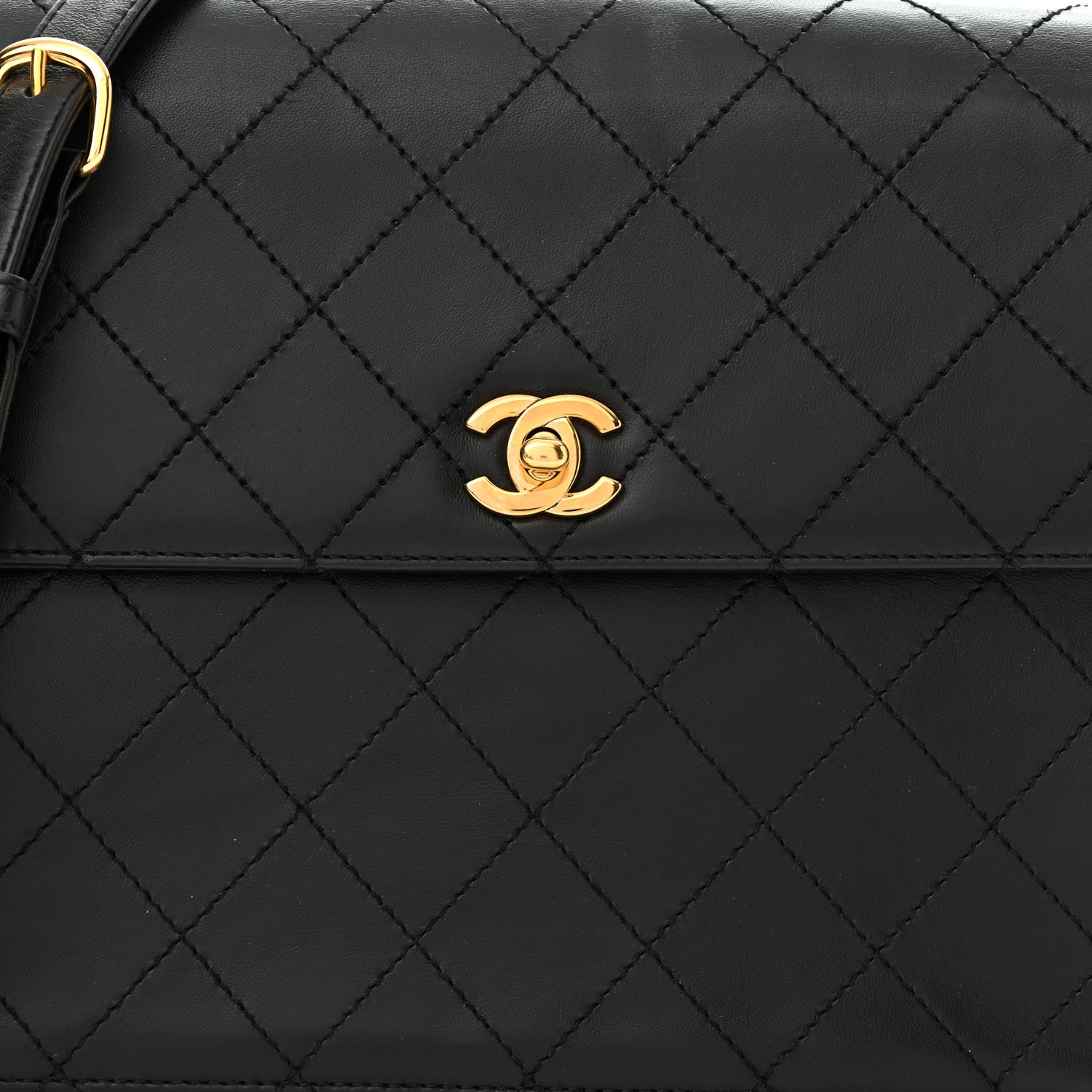 Chanel Lambskin Quilted Single Flap Black 7 of 9