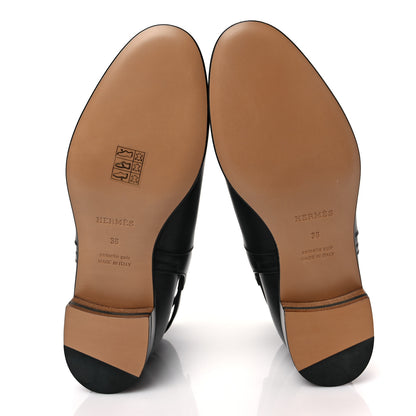 Hermes Calfskin Neo Low Boots 36 Black 5 of 7