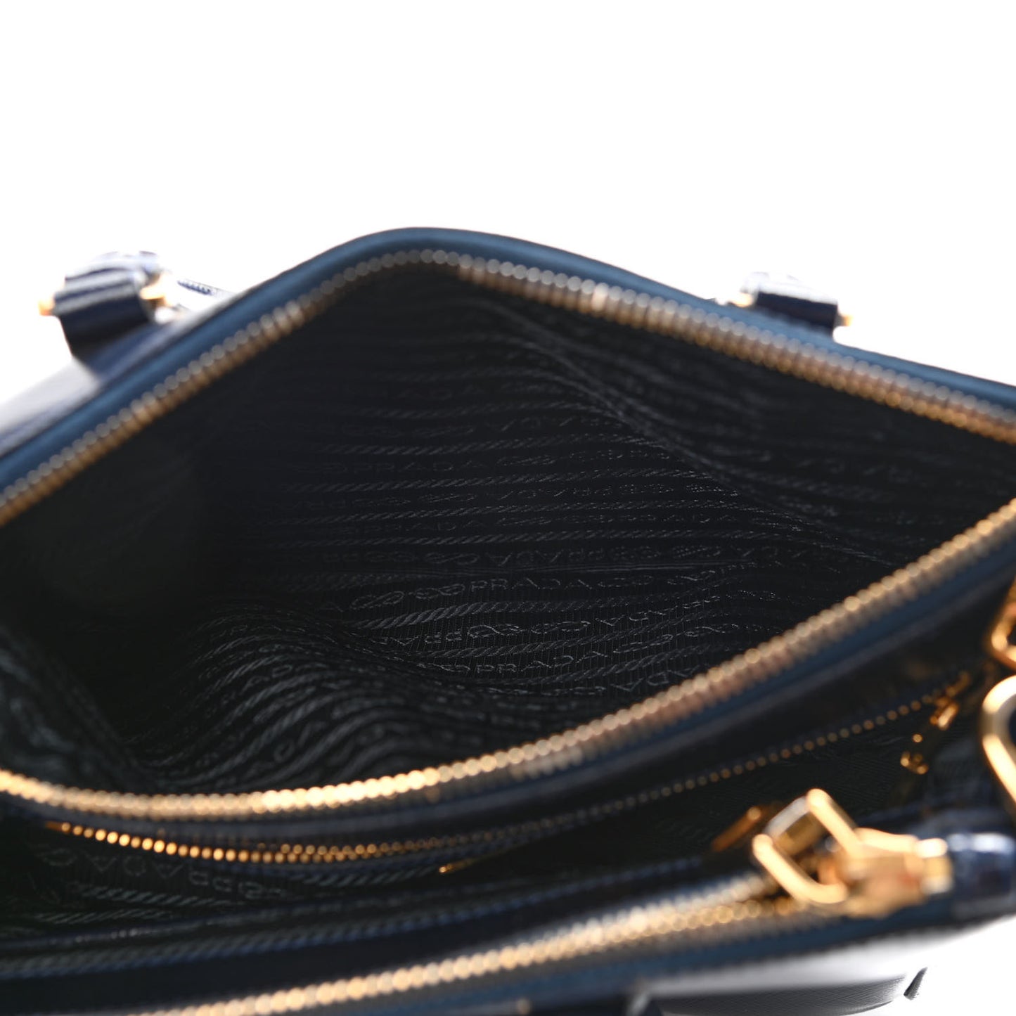 Saffiano Vernice Mini Galleria Double Zip Tote Baltico
