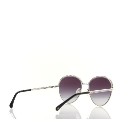 Chanel Chain Pantos Sunglasses 4242 Silver Gray 4 of 8