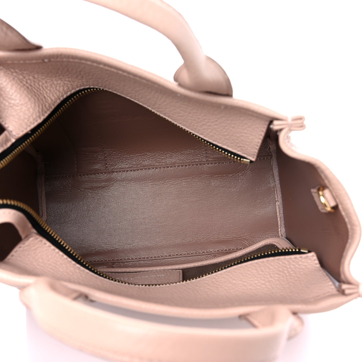 Grained Calfskin Small The Tote Bag Rose Dust