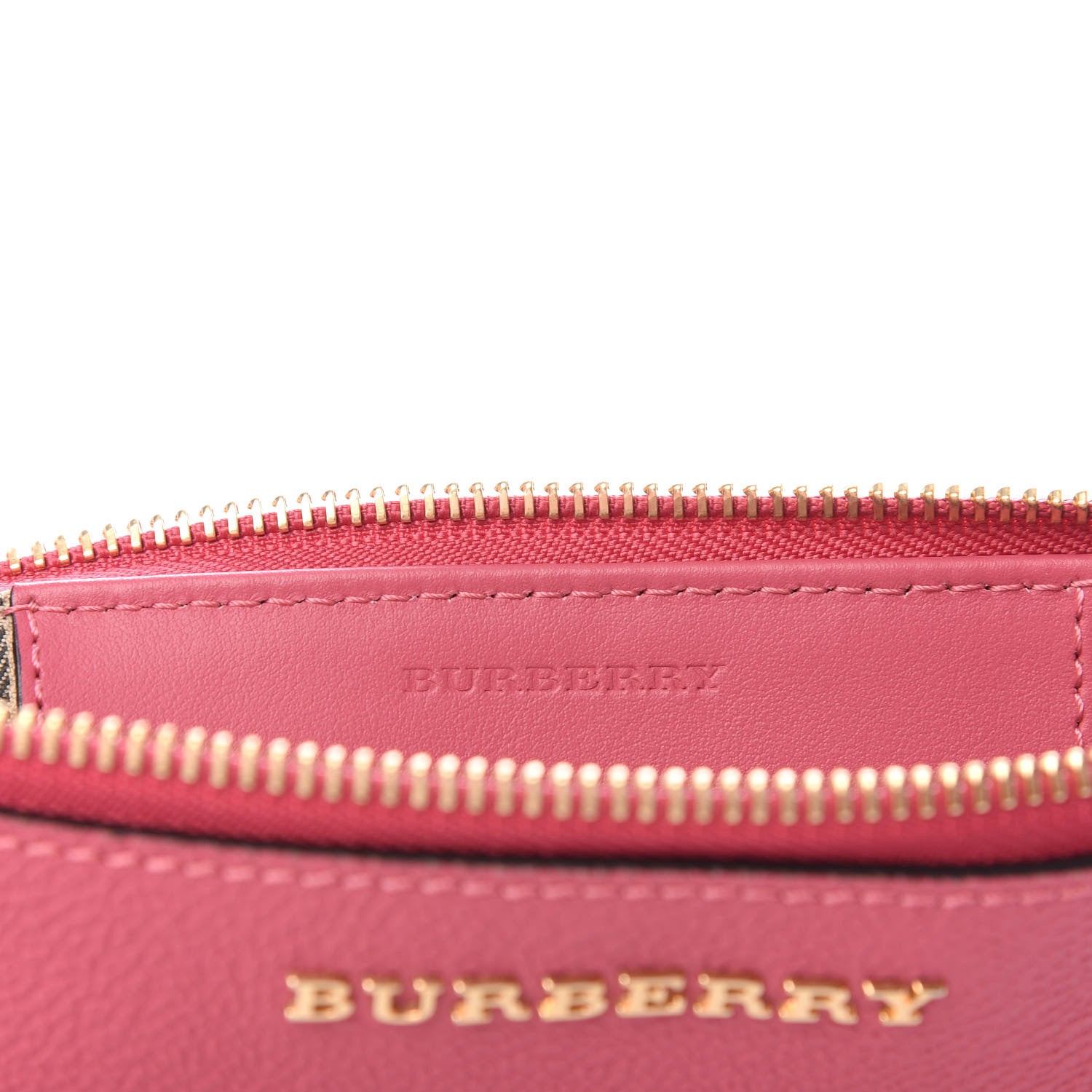 Burberry Soft Grain Calfskin Peyton Crossbody Clutch Bag Pink Azalea 6 of 10