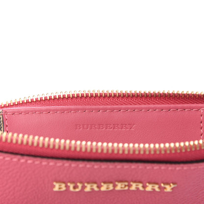 Burberry Soft Grain Calfskin Peyton Crossbody Clutch Bag Pink Azalea 6 of 10