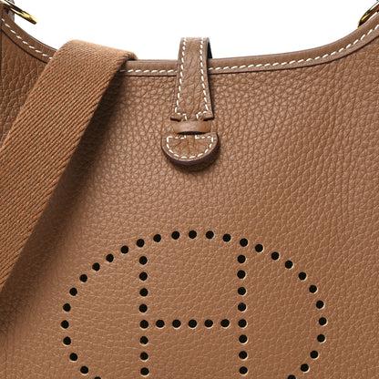 Hermes Taurillon Clemence Evelyne TPM Gold 8 of 11